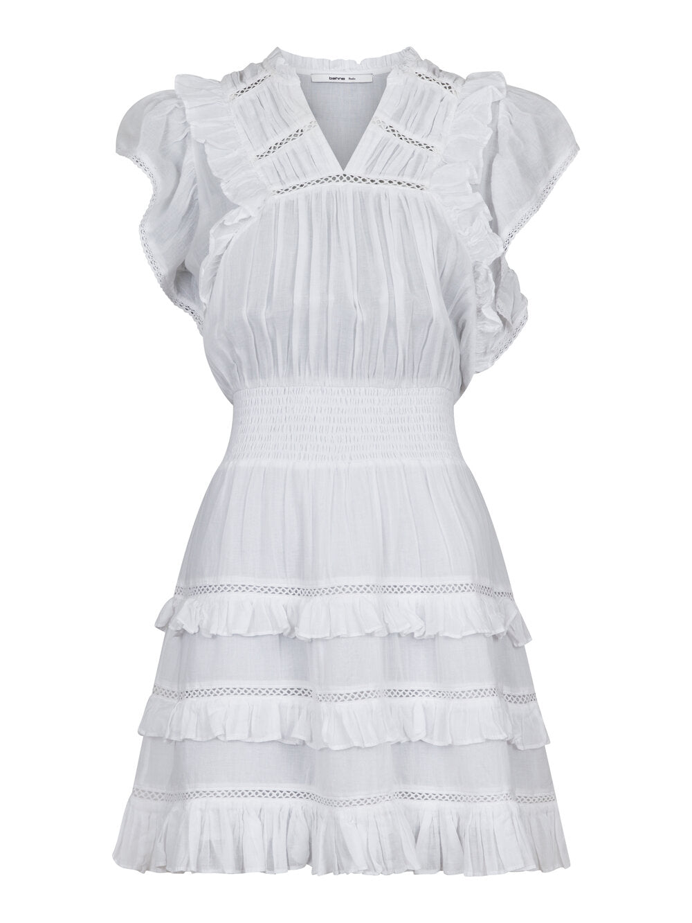 Maya Voile kort kjole - White